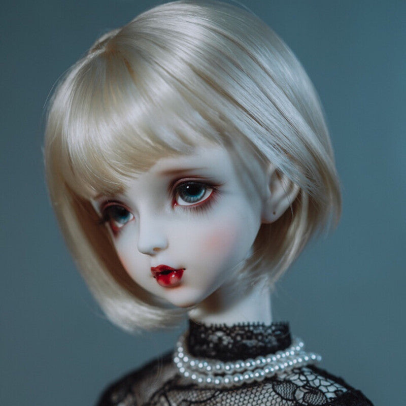 Ye Doll Female Bangs Hair Accessories Long Straight Wig