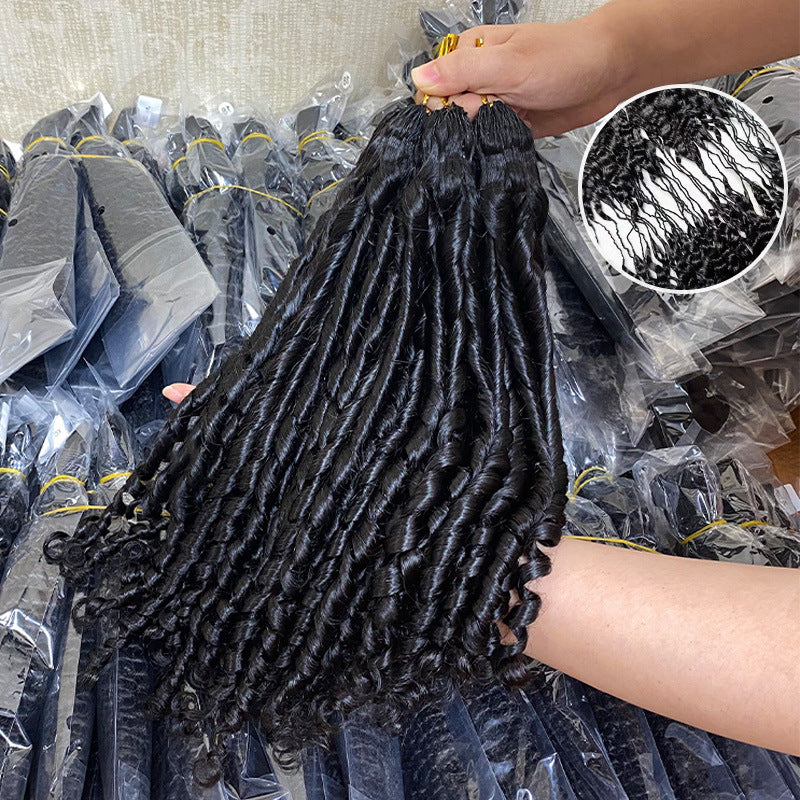 Stylish Fashion Beautiful Classy Crochet Human Real Hair Wig