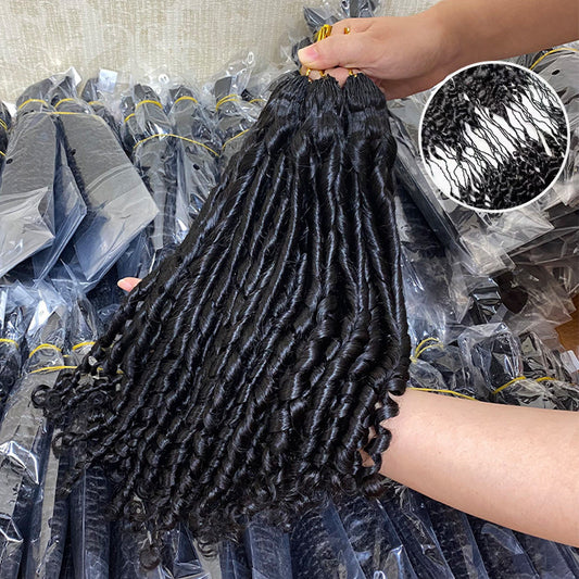 Stylish Fashion Beautiful Classy Crochet Human Real Hair Wig