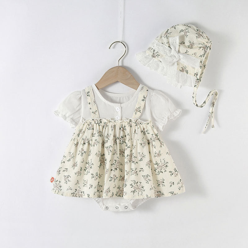 Princess Super Cute Thin Jumpsuit Printing Short Jumpsuit, Climbing Suit
