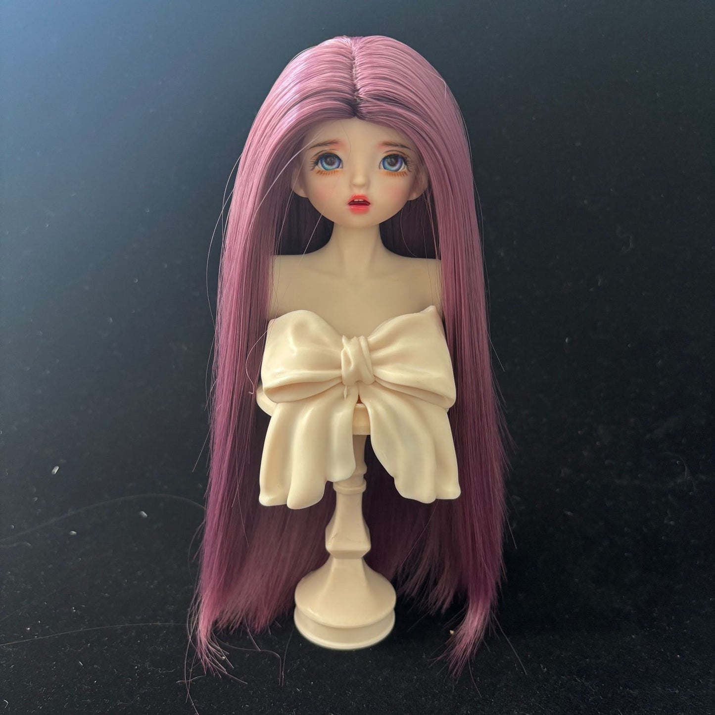 Silk Medium Long Straight Hair Dress Up Cos Wig