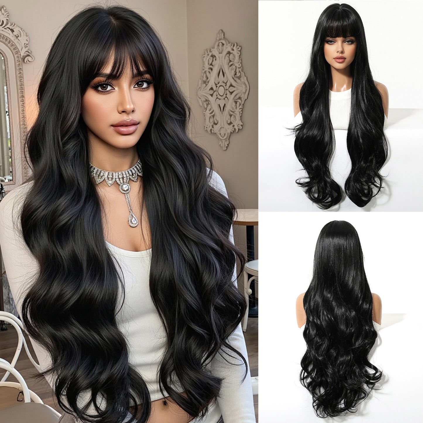 Women's Hair Temperament Fluffy Large Volume Sheath Everyday Fashion Wig Long Curls