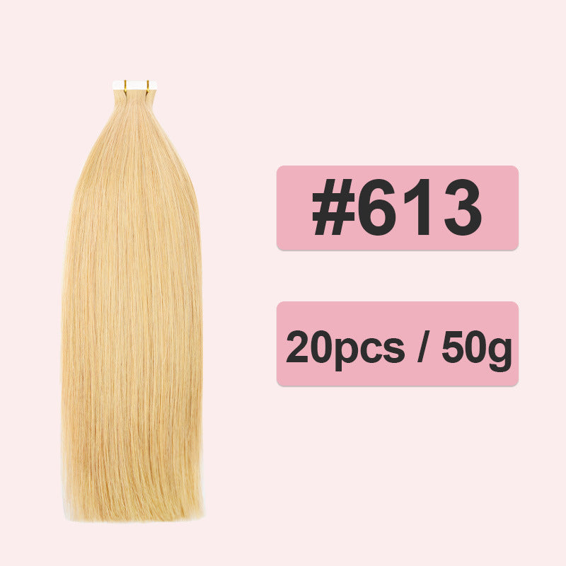 Comfortable Popular Extension Full Human Film Real Hair Wig