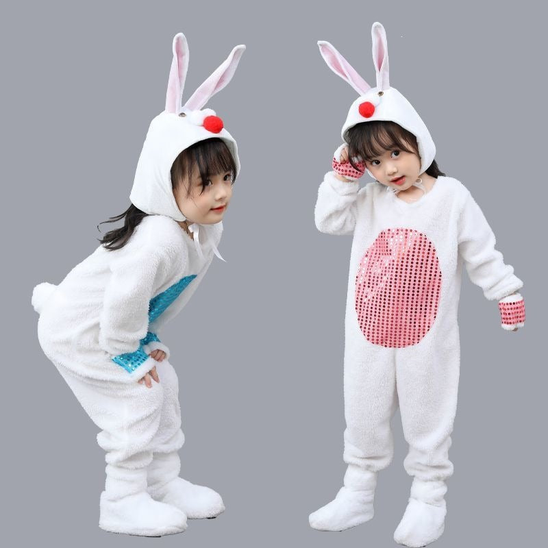 Children's Costume Kindergarten Dancing Dress Veil Little Bunny Animal Performance Wear Children's Suit