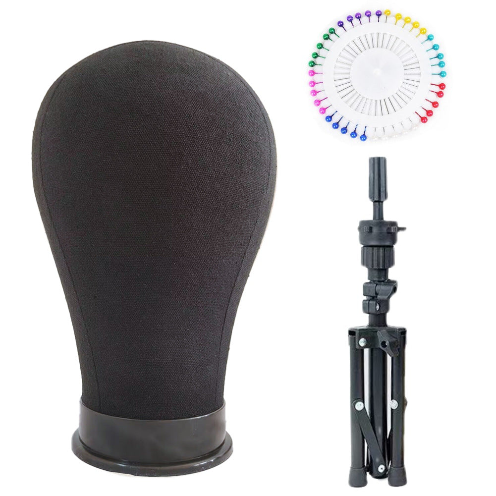 Inserting Holds With Cloth Display Tripod Styling Model Wig Long Curls