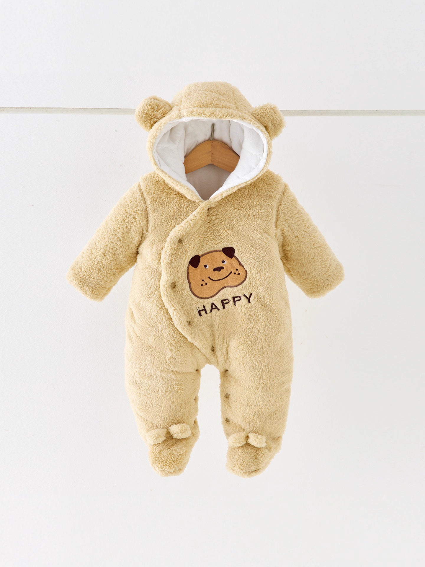 Women's & Men's Padded Coat Long-haired Spotted Dog Winter Clothes Outwear Jumpsuit, Climbing Suit