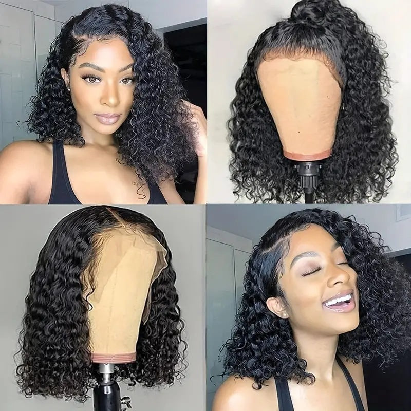 Small Roll Front Lace Wigs With Wig Short Curly Hair