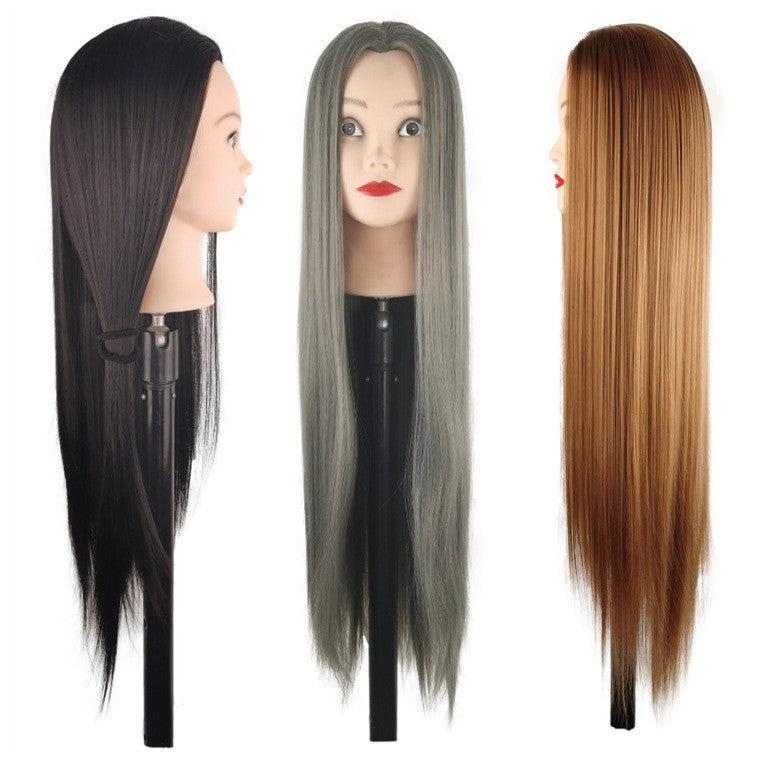 Model Head Braided Hair Practice Mannequin Hairdressing Cutting Other Wig