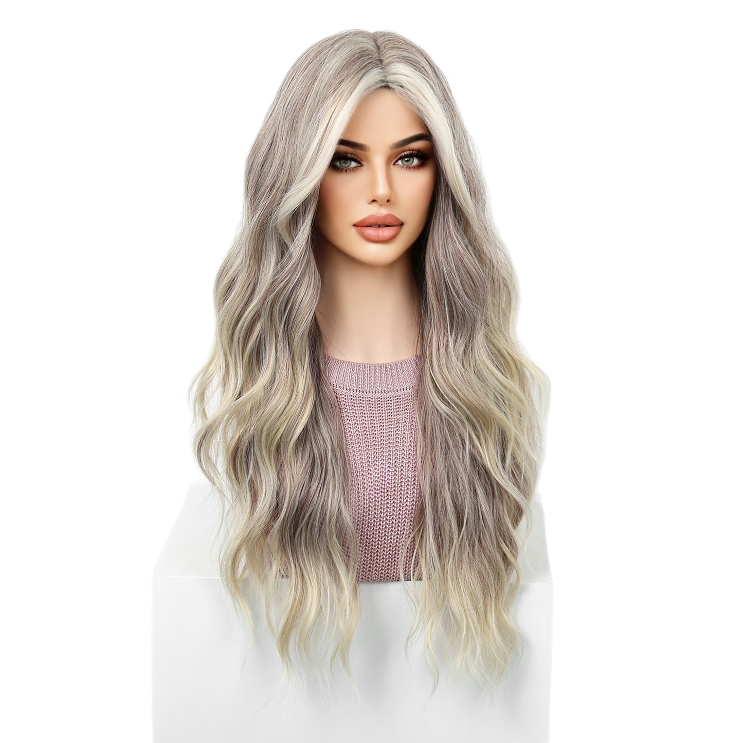 Female Bangs Roll Fiber Chemical Mechanism Wig Long Curls