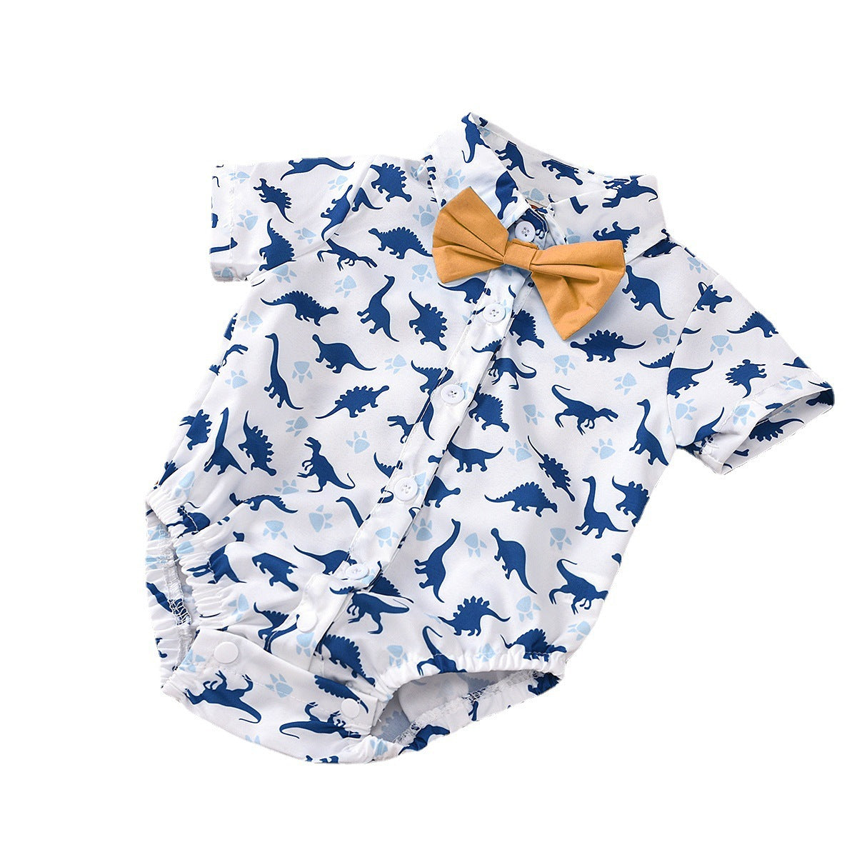 Boy Summer Short Sleeved Kazakhstan Shorts Gentleman Children's Suit