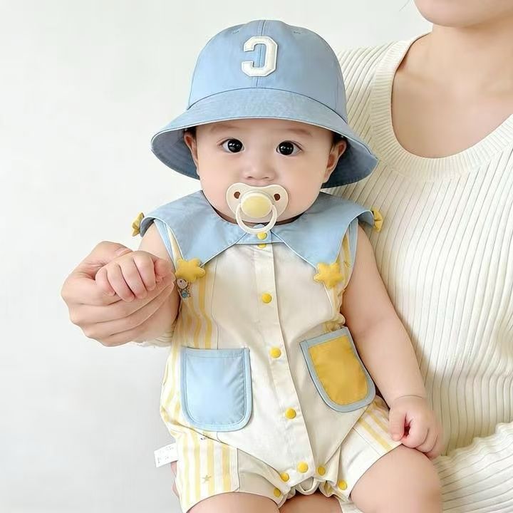 Female Born Clothes Cartoon Cute Jumpsuit Sleeveless Jumpsuit, Climbing Suit