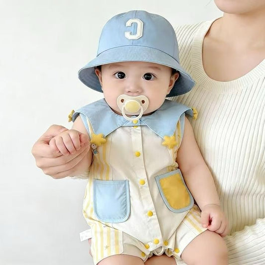 Female Born Clothes Cartoon Cute Jumpsuit Sleeveless Jumpsuit, Climbing Suit