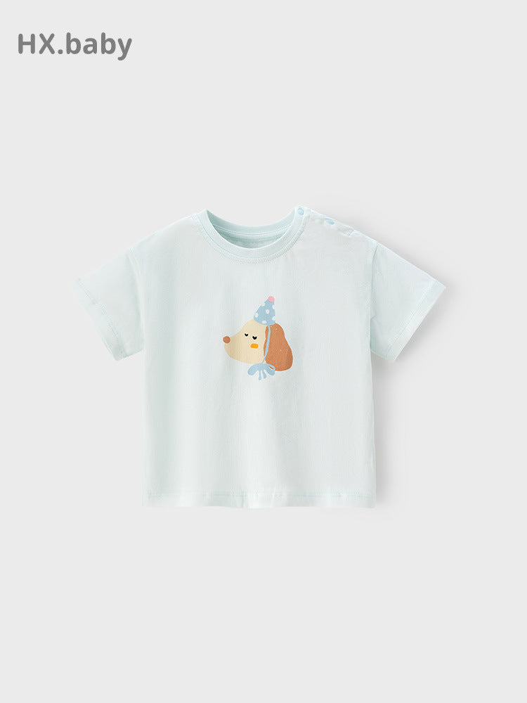 Children's Short-sleeved Summer Thin Raglan Sleeve Cotton Children's T-shirt