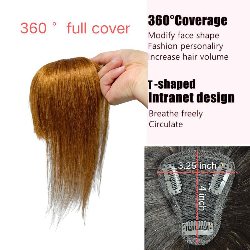 Beautiful Cool Human Head Supplementing Piece Real Hair Wig