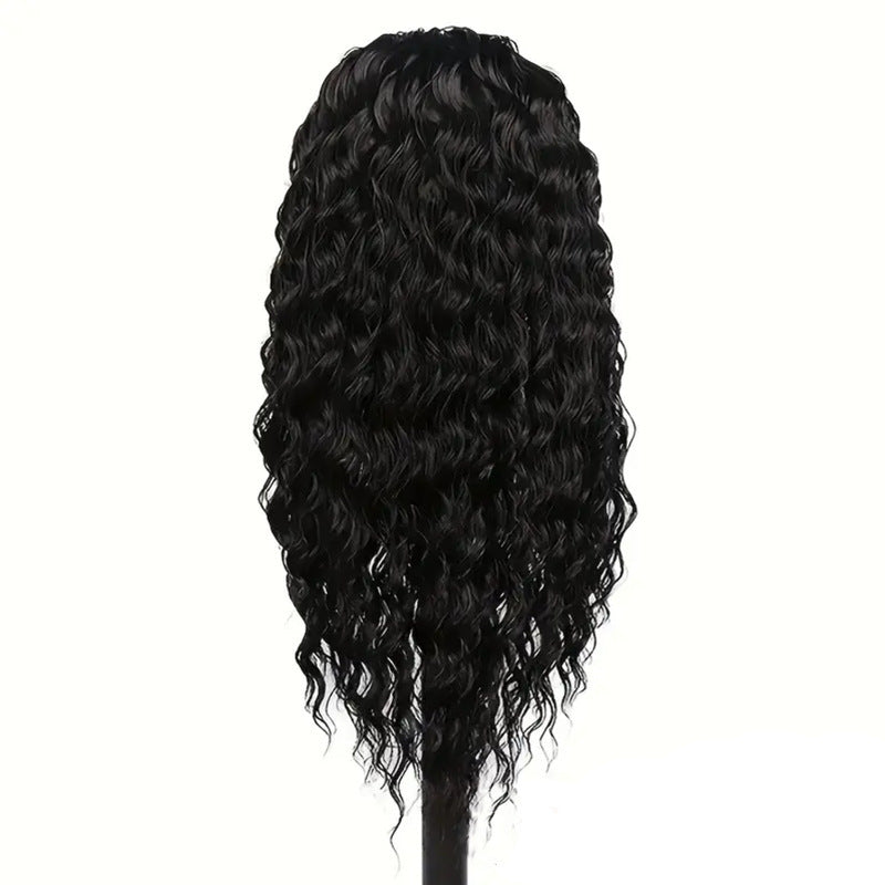 Small Roll Wound Tube Medium Curly Hair Fiber Wig Long Curls