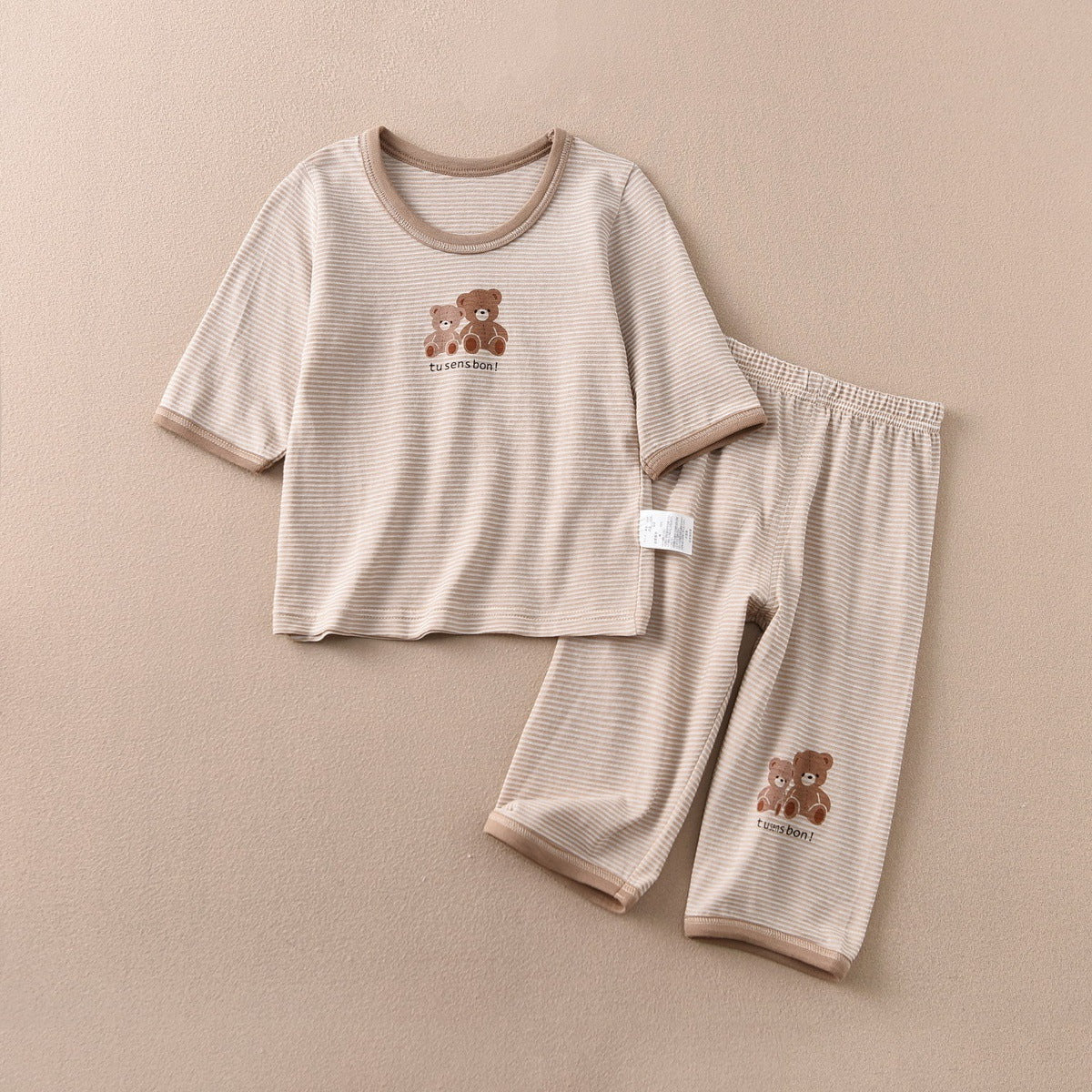 Children's Cropped Pants Short Home Wear Summer Thin Children's Suit