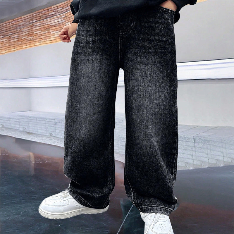 Children's Clothing Jeans Spring Clothes Track Medium Large Children's Pants