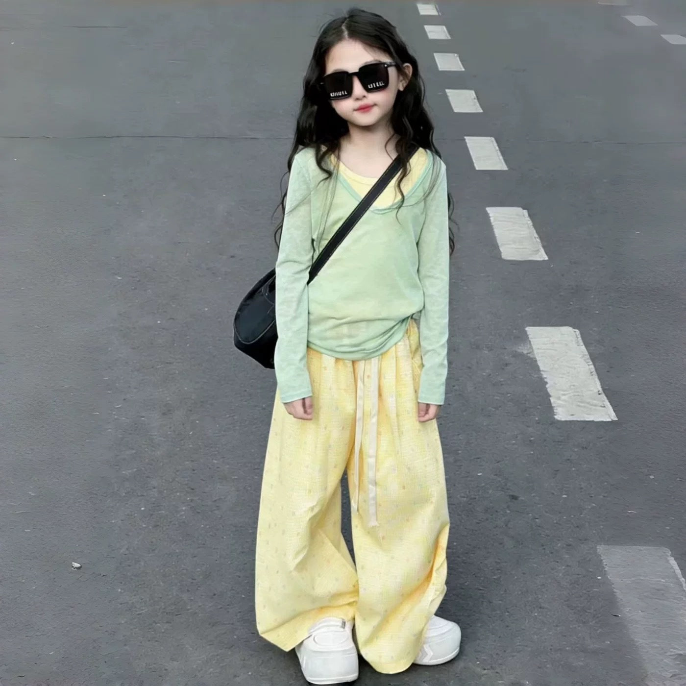 Children's Spring Clothes Western Style Thin Little Dopamine Long Children's Suit