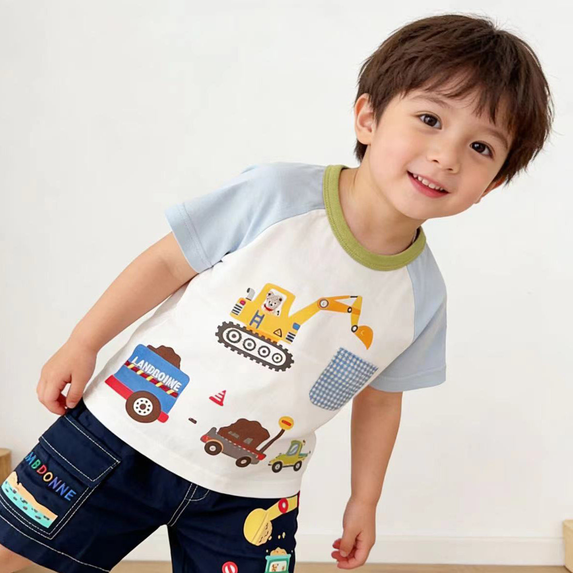 Children's Short Sleeve Summer Print Cartoon Boy's Children's T-shirt