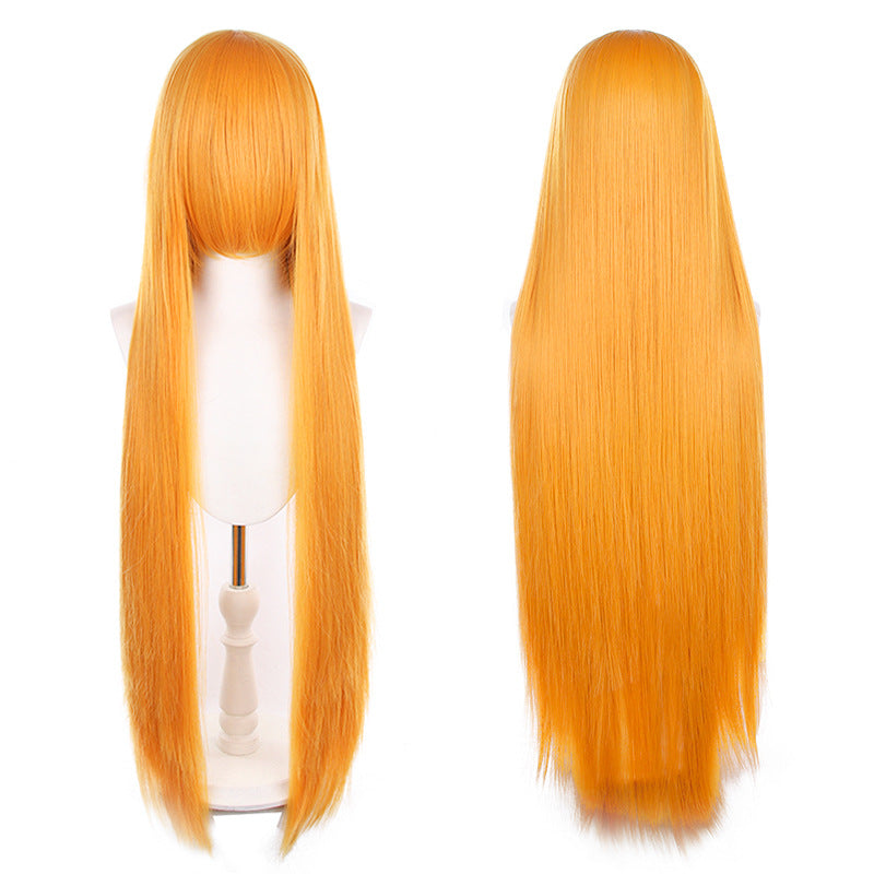 Mao Style Universal Scalp Head Long Bangs Cos Wig