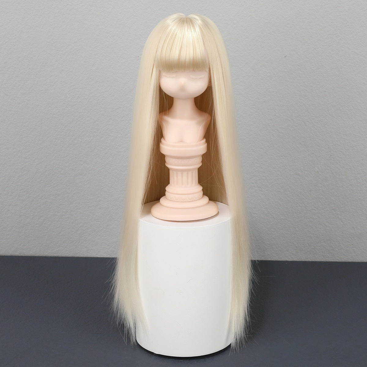Queen Doll Basic Straight Bangs Rough Long Hair Split Cos Wig