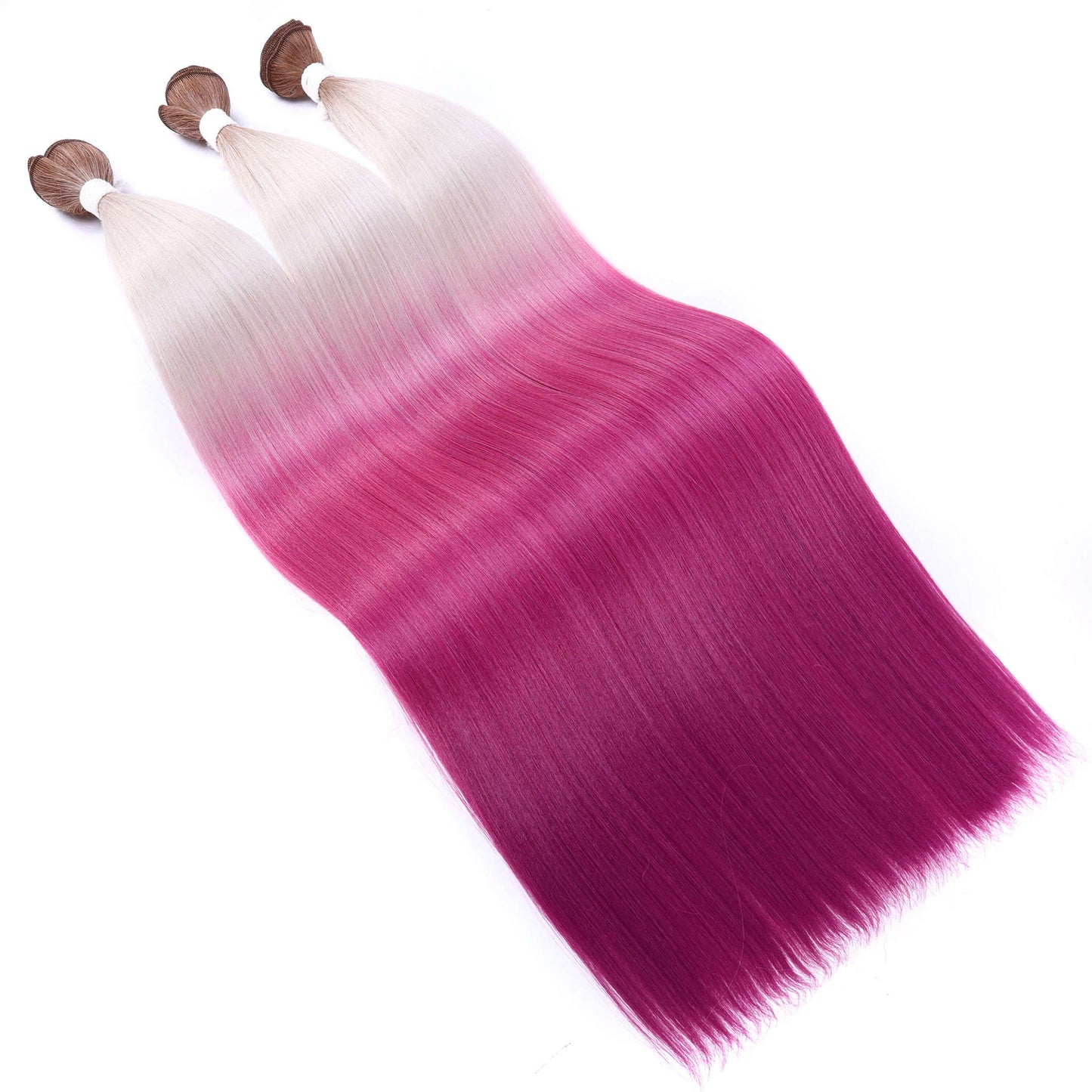 Women's Chemical Fiber African Hair Band Weft Long Straight Wig