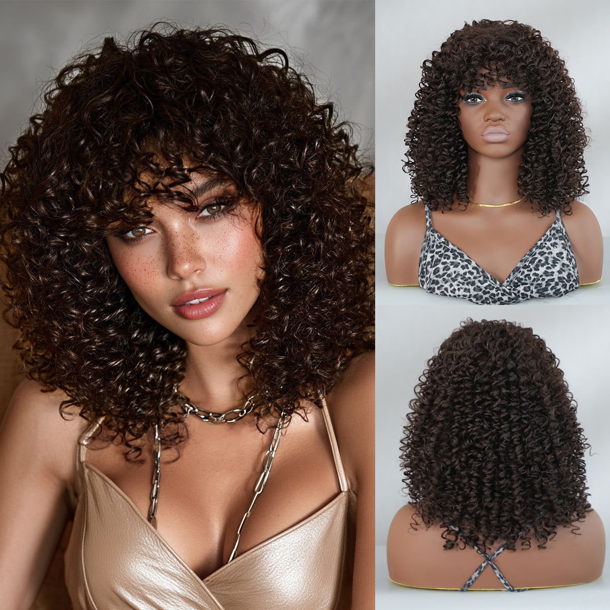Hot Spring Roll Female Deep Wave Long Other Wig