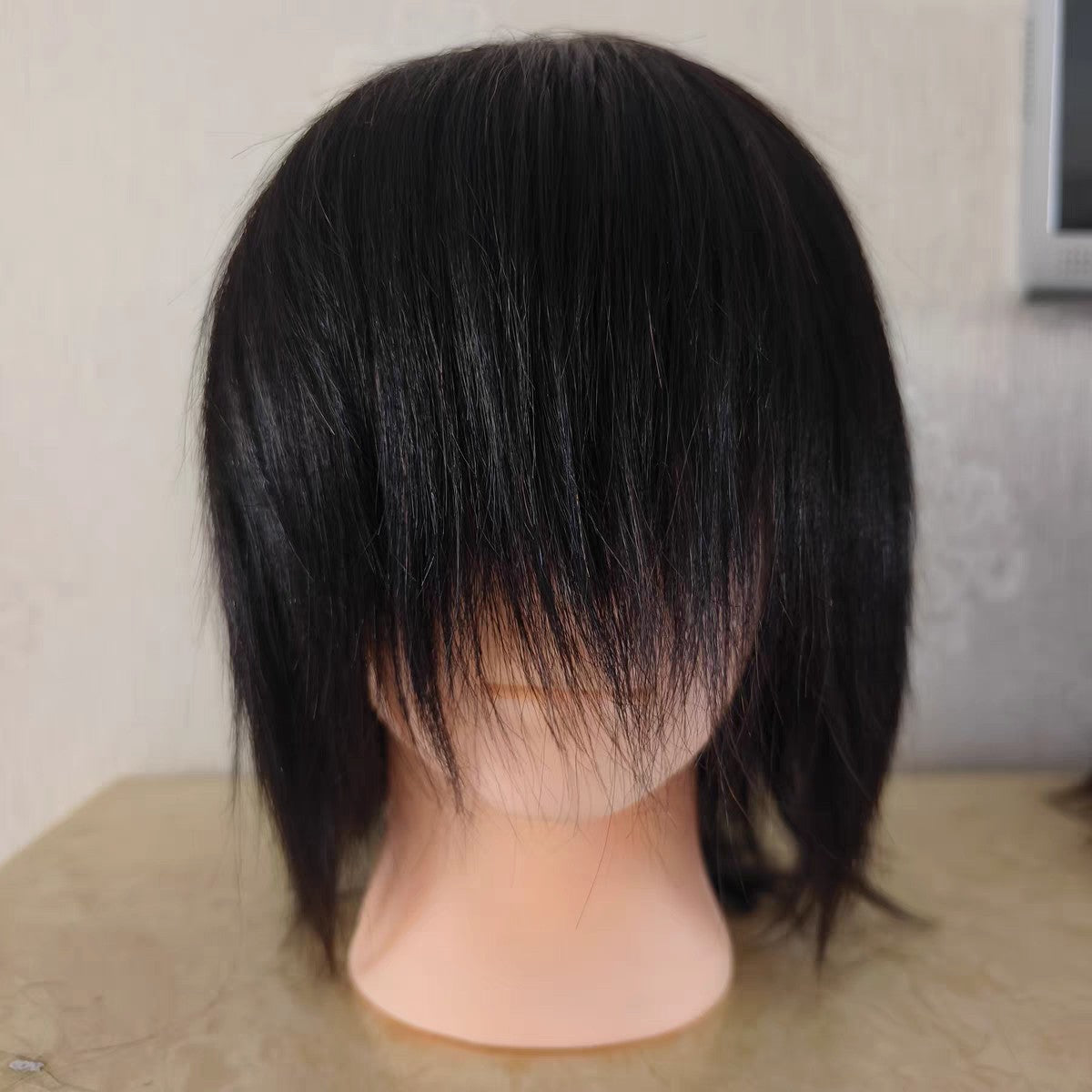 Men's All Real Hair Mannequin Head Hairdressing Cutting Other Wig
