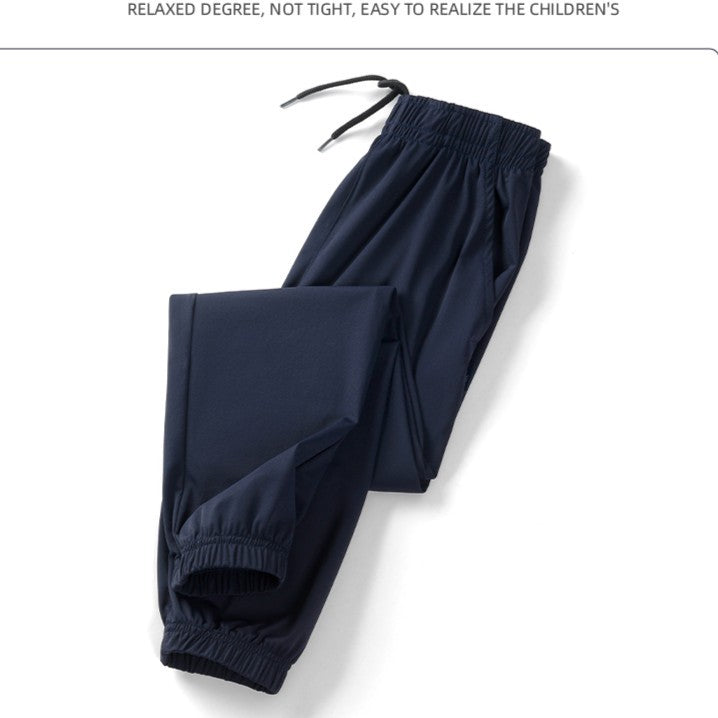 Ice Silk Leggings Middle Older Summer Thin Breathable Casual Fashion Children's Pants