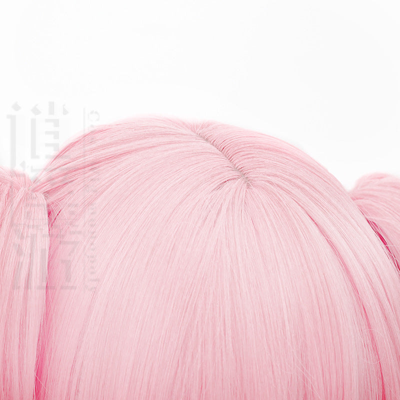 Travel Magi Square Pink Short Double Cos Wig