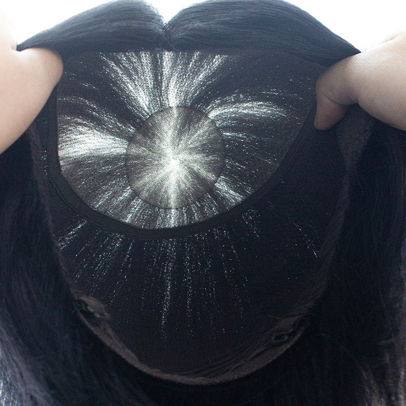 Men's Realistic Breathable Real Hair Hand Woven Men's Wig