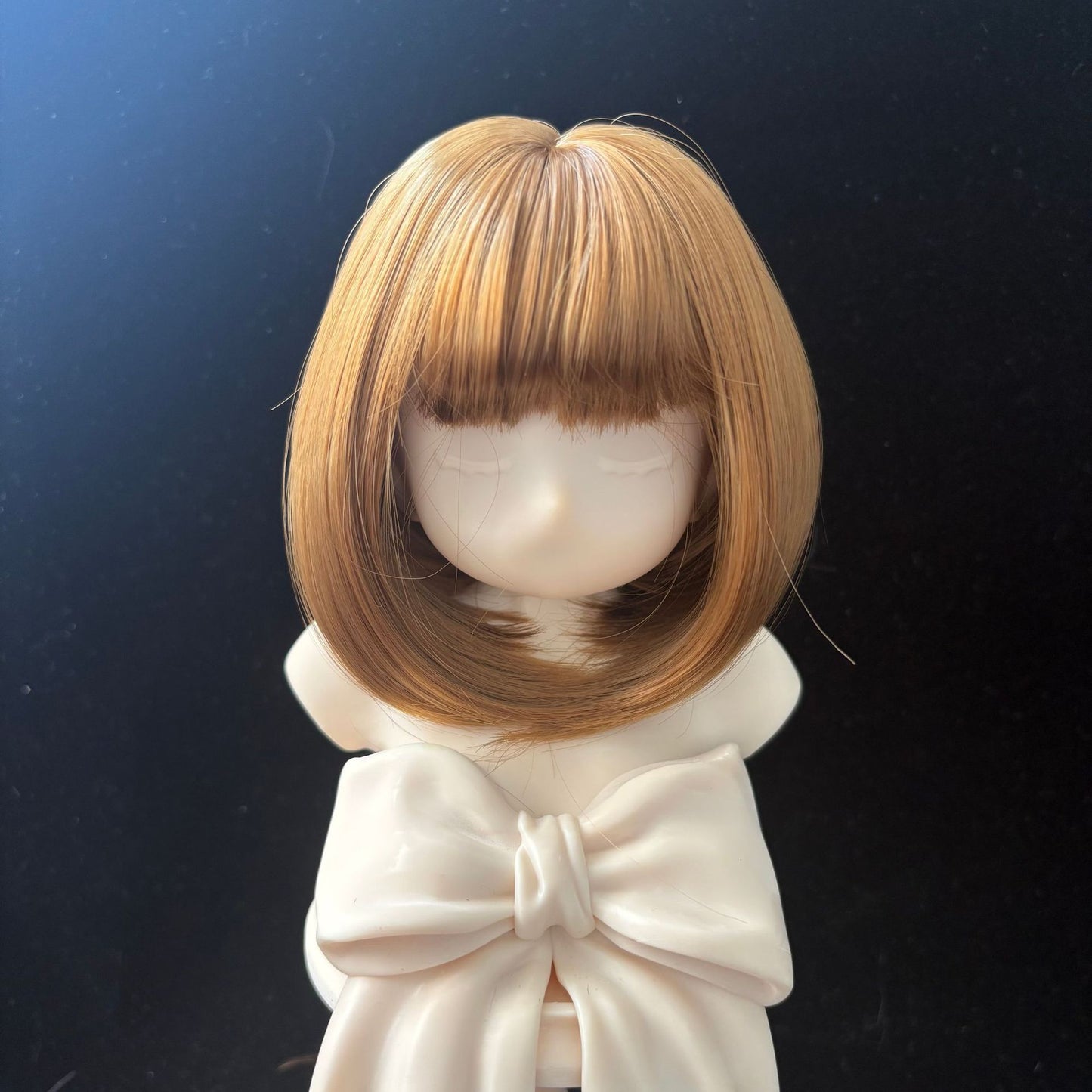 Doll Split Soft Silk Short Hair Straight Bangs Cos Wig