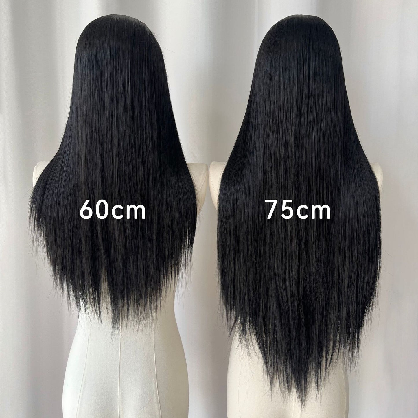 Men's Ancient Style Three-pointed Hand Crocheting Lace Blank Long Straight Wig