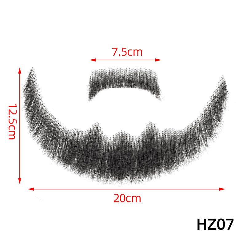 Fake Beard Invisible Seamless Human Hair Eyebrows Film Television Props Other Wig