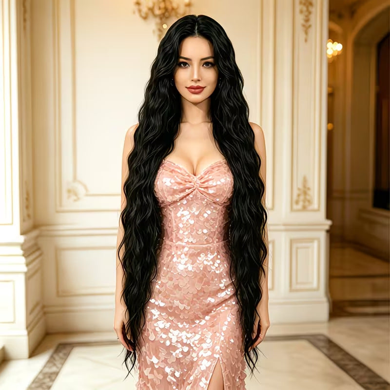 Mid-length Corn Curler Chemical Fiber Female Big Wig Long Curls