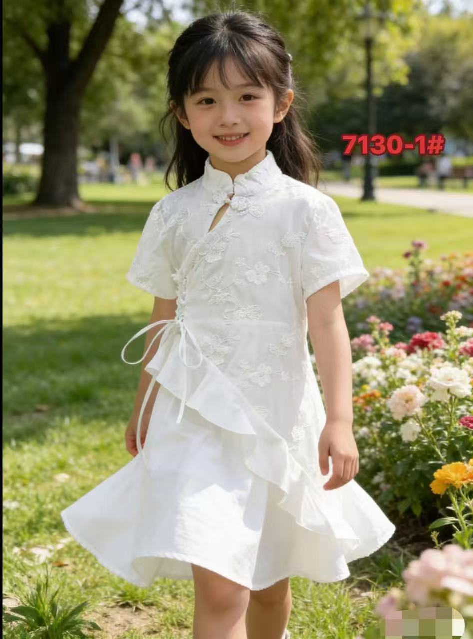Yunnan White Body Summer Princess Clothing Children's Dress