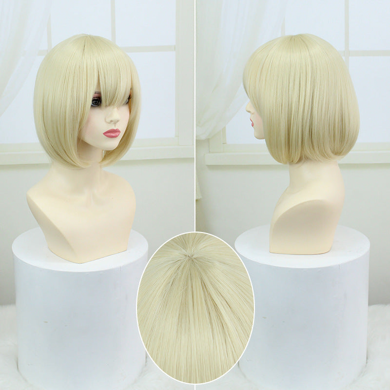 Maze Rice Lucille Artificial Scalp Hair Cos Wig