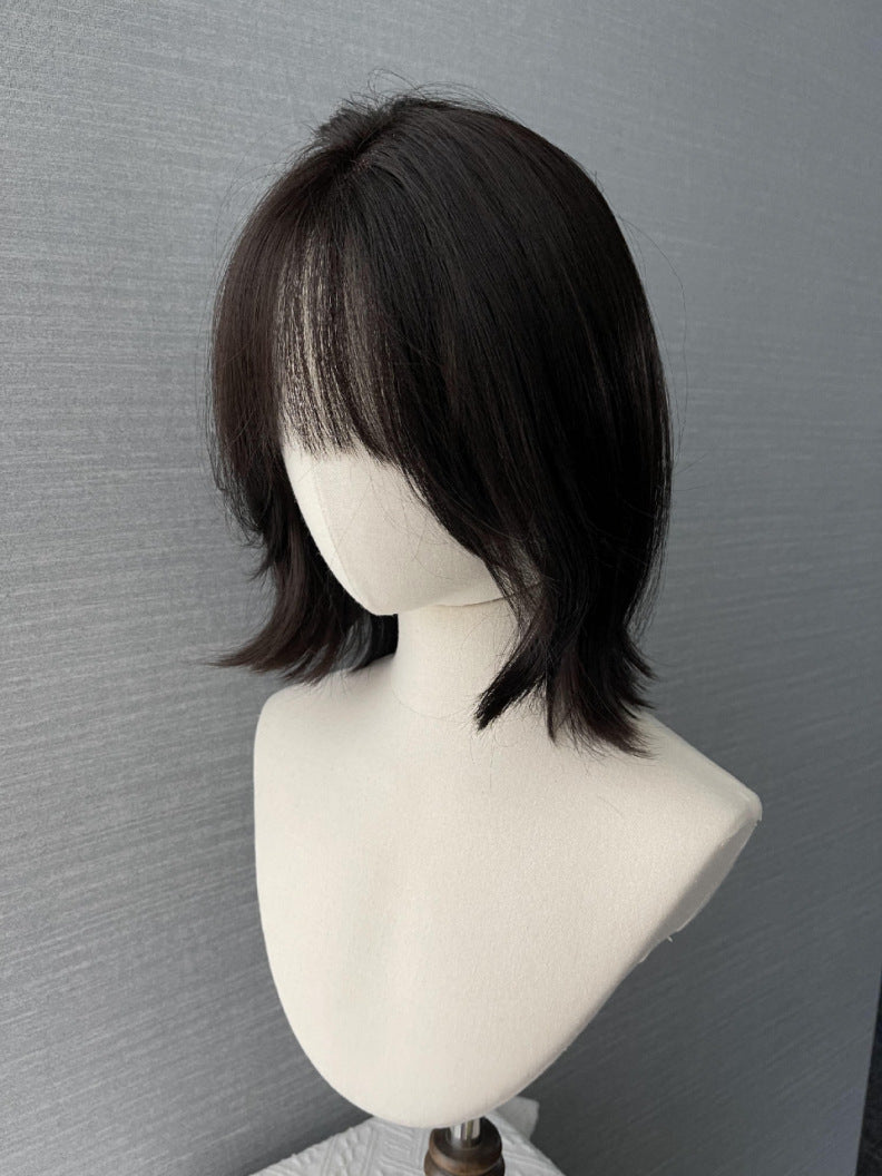 Female Valgus Champagne Younger Fashion Korean Wig Short Curly Hair