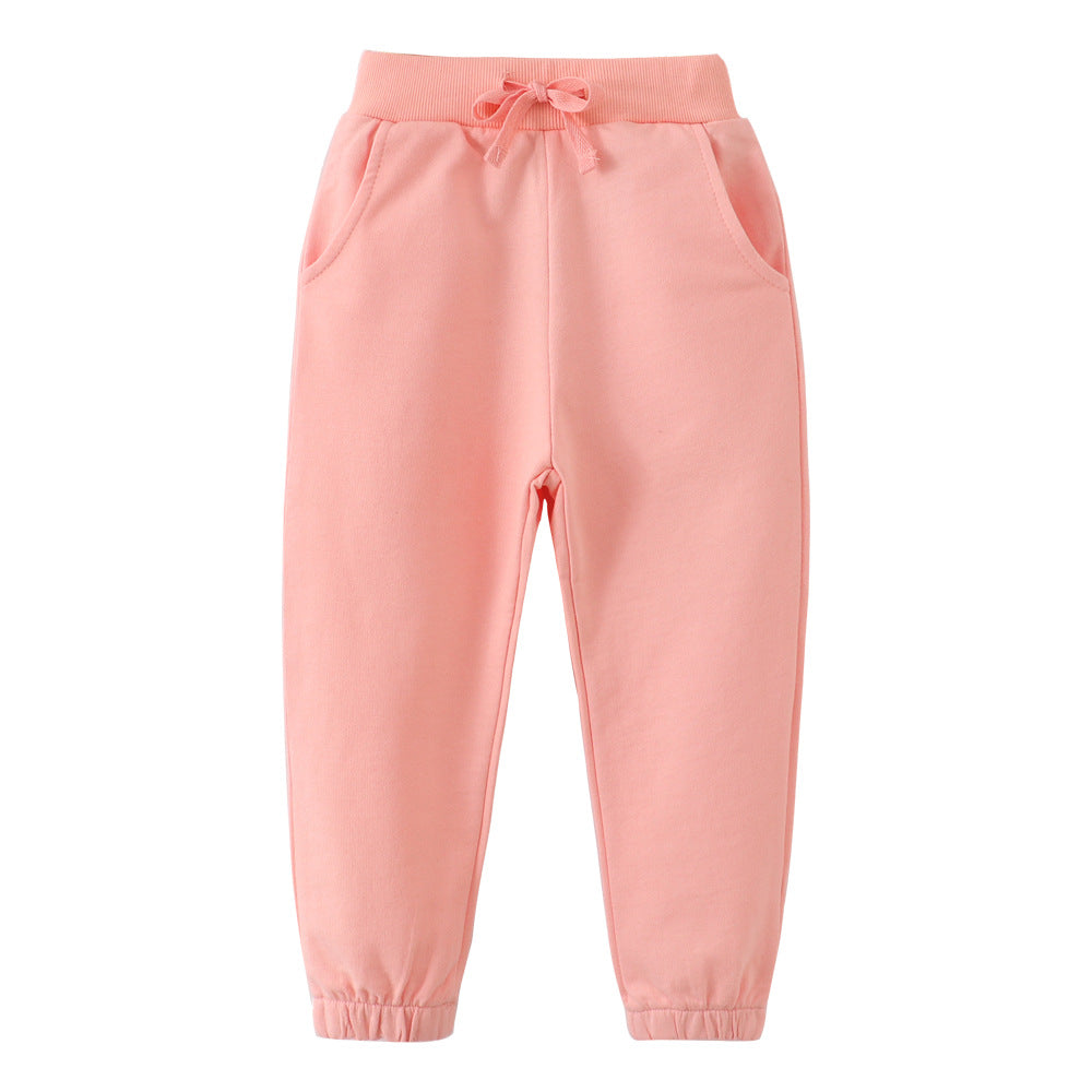 Children's Feather Length Boys Autumn Clothing Cotton Children's Pants