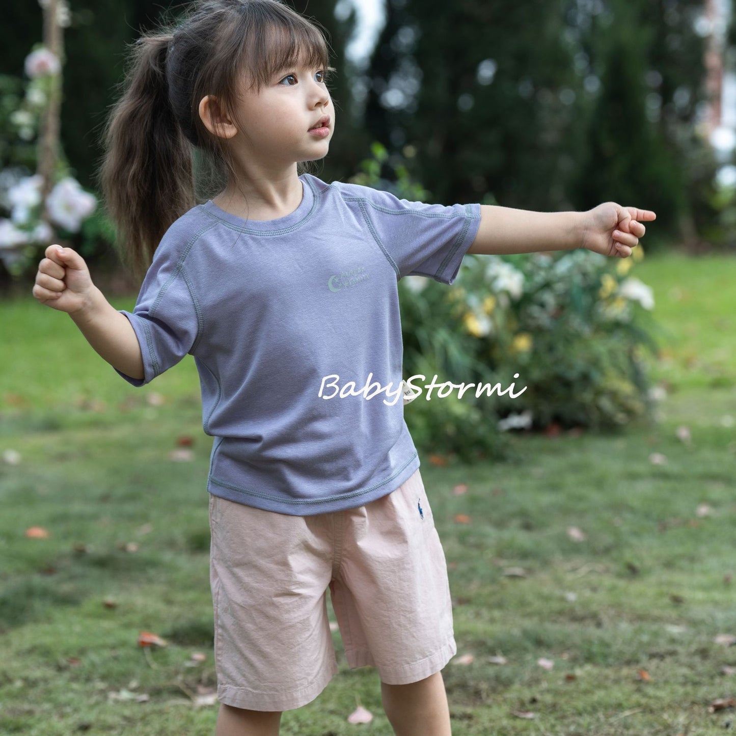 Children's Summer Linen Patchwork Short-sleeved Short Sleeve Children's T-shirt