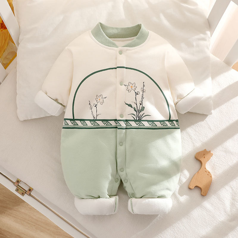 Thickened Winter Cotton Jumpsuit Thermal Quilted Jumpsuit, Climbing Suit