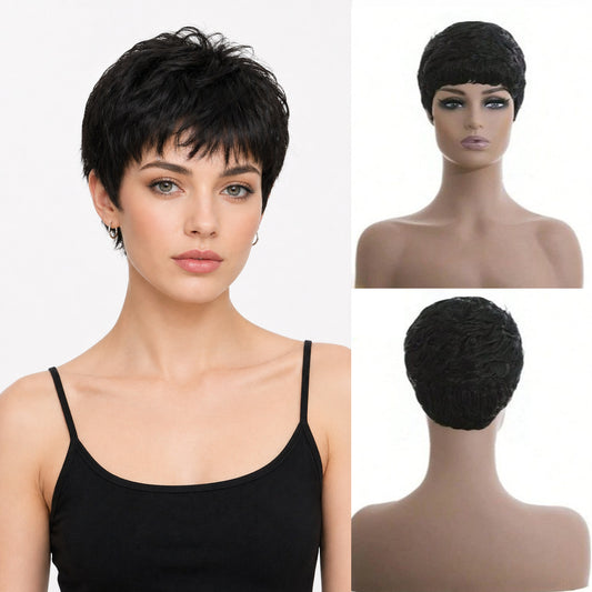Creative Trendy Women's Fashion Synthetic Wigs Wig Short Straight Hair