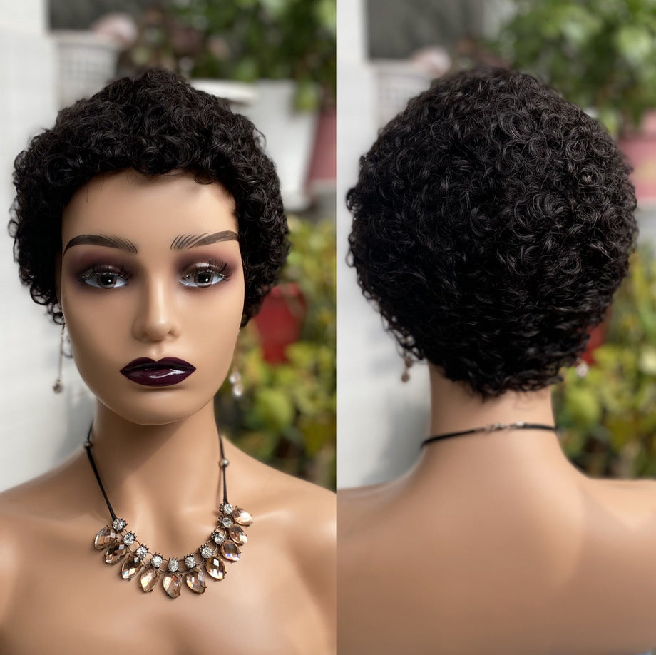 Creative Graceful Slouchy Pretty Human Wigs Real Hair Wig