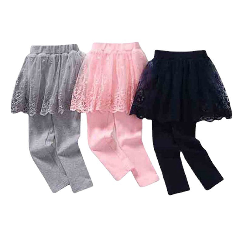 Choose Autumn Base Culottes Skirted Leggings Outer Children's Pants