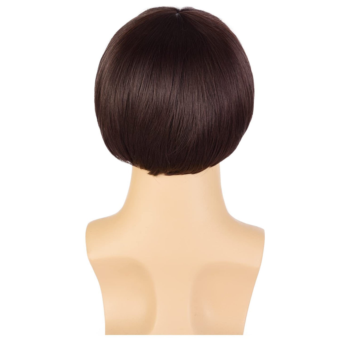 Men's Bowl-shaped Watermelon Rind Head Fiber Synthetic Wigs Men's Wig
