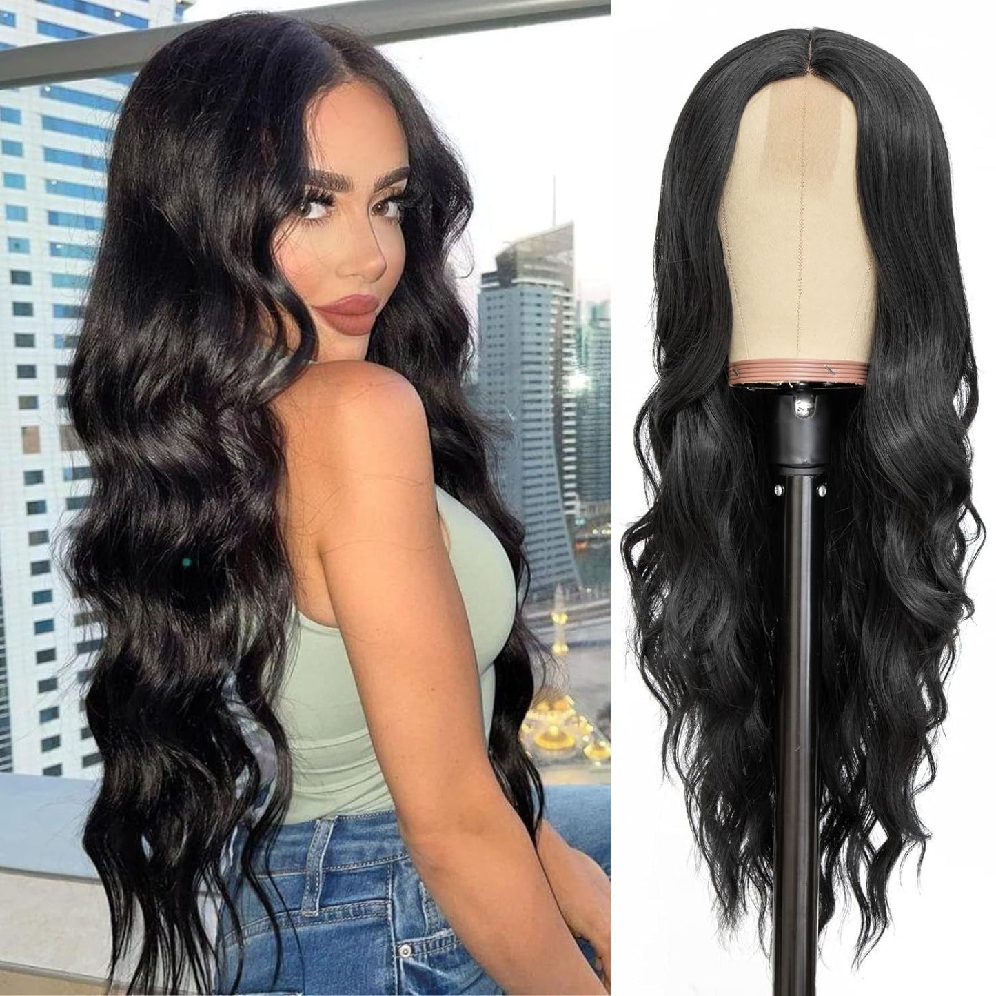 Front Lace Curly Hair Big Wave Wig Long Curls