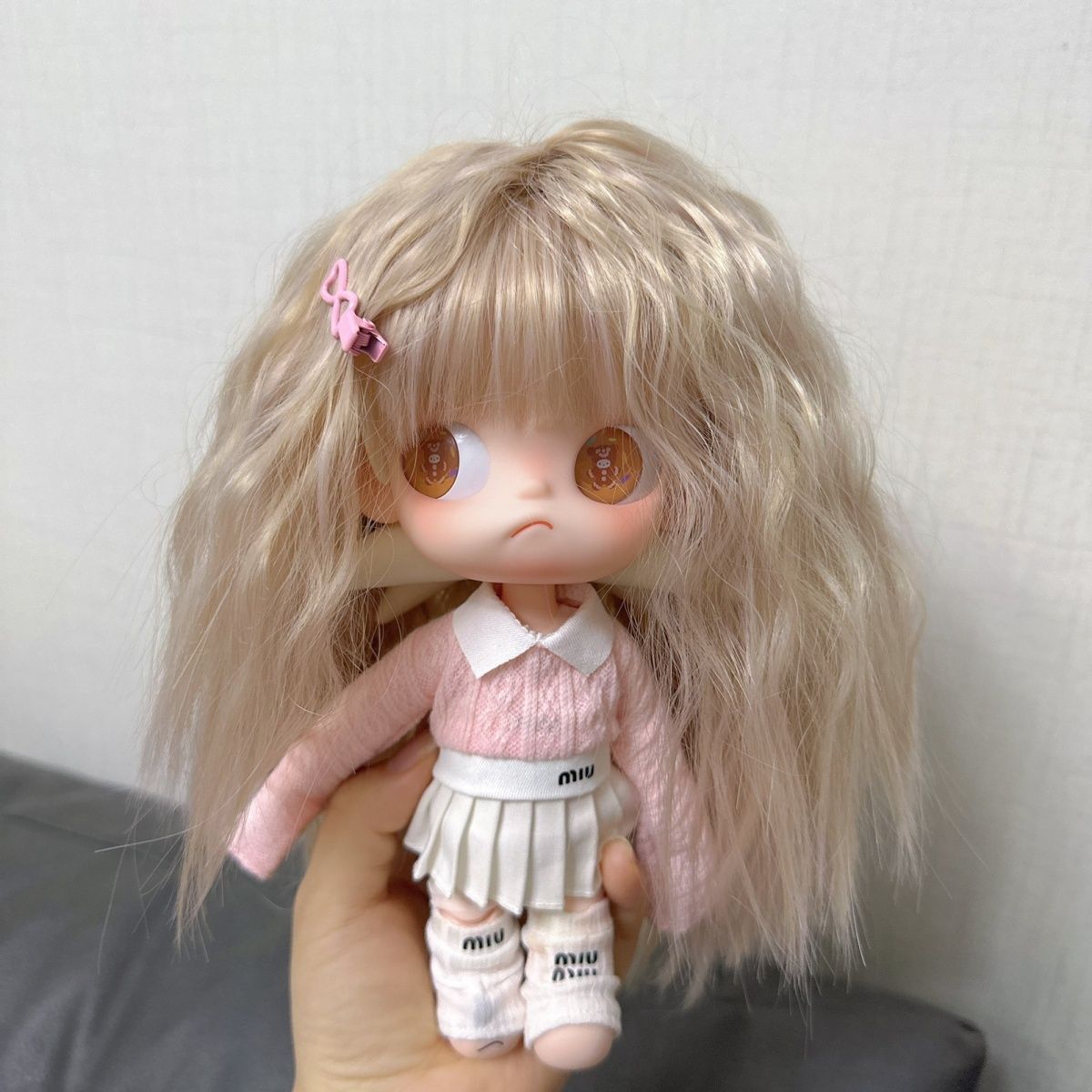 Action Figure Sister Ga Zi Straight Bangs Long Hair Other Wig