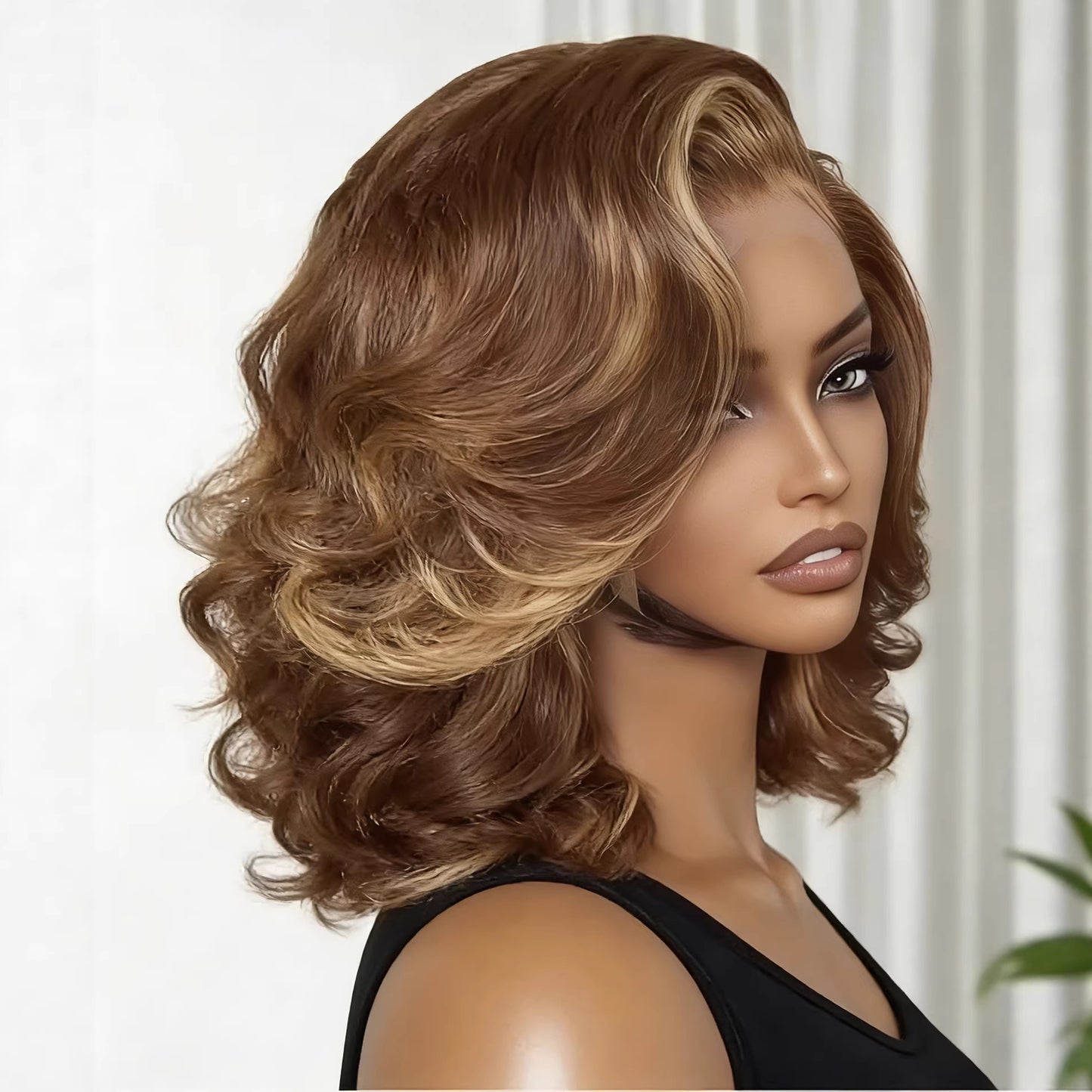 Women's Medium Large Wave Long Fluffy Fashion Wig Short Curly Hair