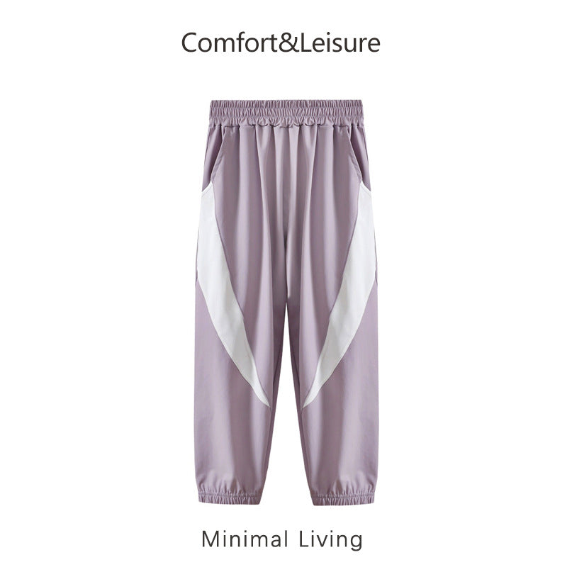Children's Summer Thin Breathable Ice Silk Leggings Anti Children's Pants