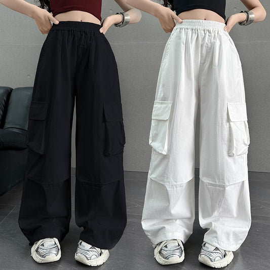 Work Clothes Casual Medium Large Loose Trendy Cool Wide Leg Children's Pants